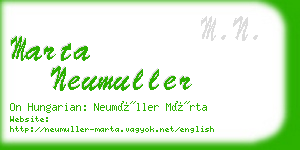 marta neumuller business card